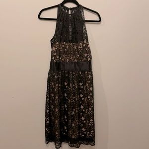 Banana Republic black lace dress